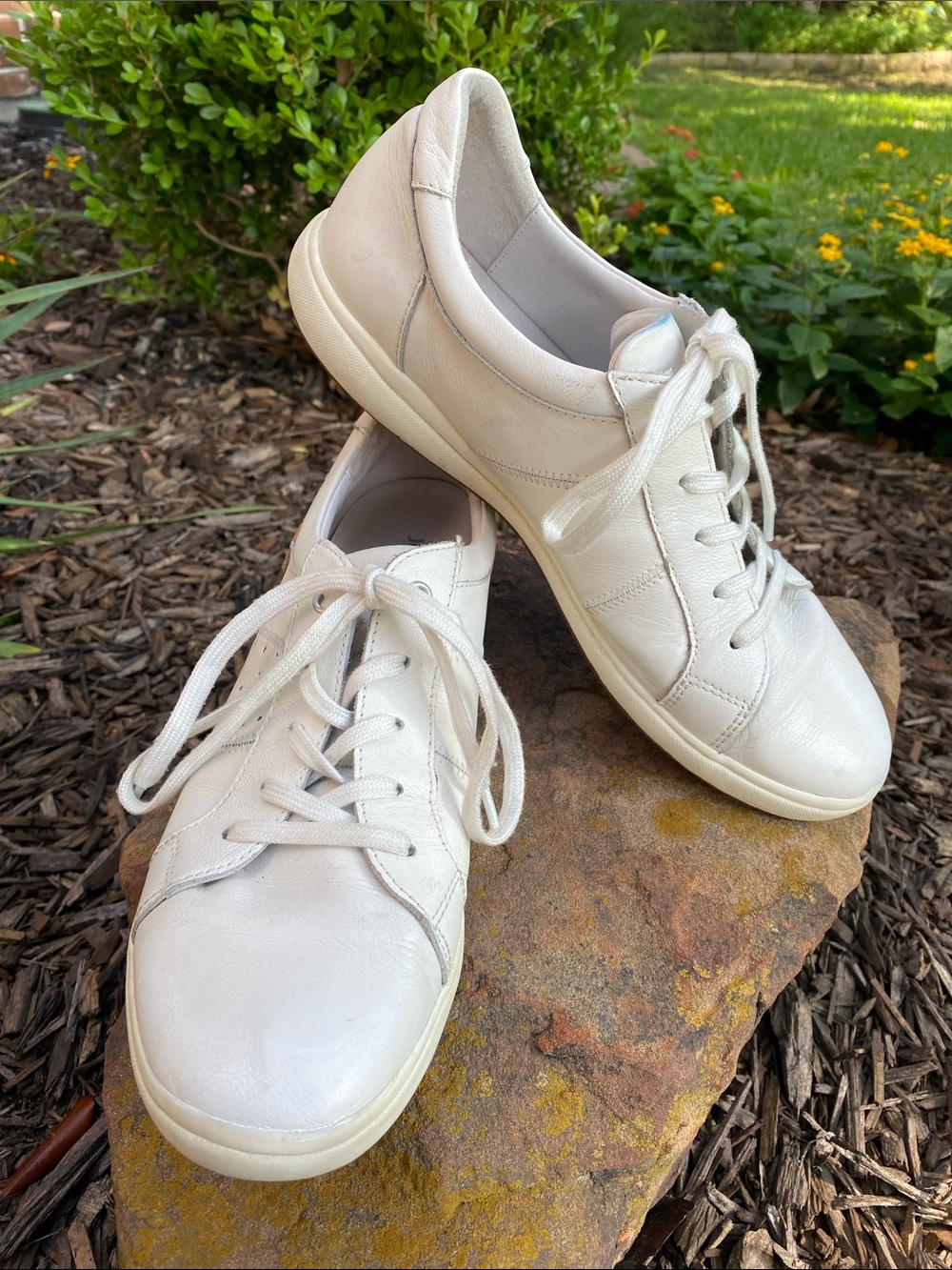 Josef Seibel Caren 01 White Leather Lace-Up Sneakers Size 41EU / 10-10.5 US - Picture 7 of 16